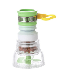 360 Degree Rotatable Water Saving Tap for Kitchen Faucet Aerator Diffuser Faucet Nozzle Filter (green with upgrade filter)