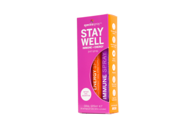 Stay Well Oral Spray Vitamin Kit + Hand Sanitizer (set of 3)