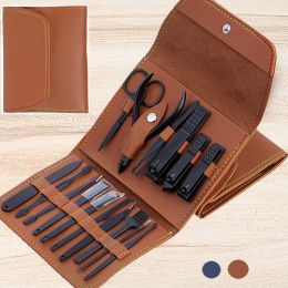 Nail Clippers Suit 4/12/16Pieces Nail Clippers Nail Scissors Fold Bag-Beauty Manicure Nail File Tool