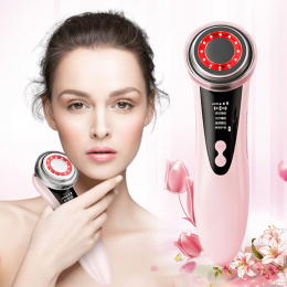 4 In 1 Beauty Device Red&amp;blue Light Therapy Skin Rejuvenation Skin Tightening Eye Care Facial Cleansing Face Lift Face Massager