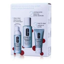 Clinique By Clinique Anti-blemish Solutions 3-step System: Cleansing Foam + Clarifying Lotion + Clearing Treatment --3pcs For Women