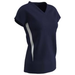 Champro SPIKE Ladies Volleyball Jersey Navy White 2XL