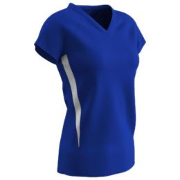 Champro SPIKE Ladies Volleyball Jersey Royal White Xsmall